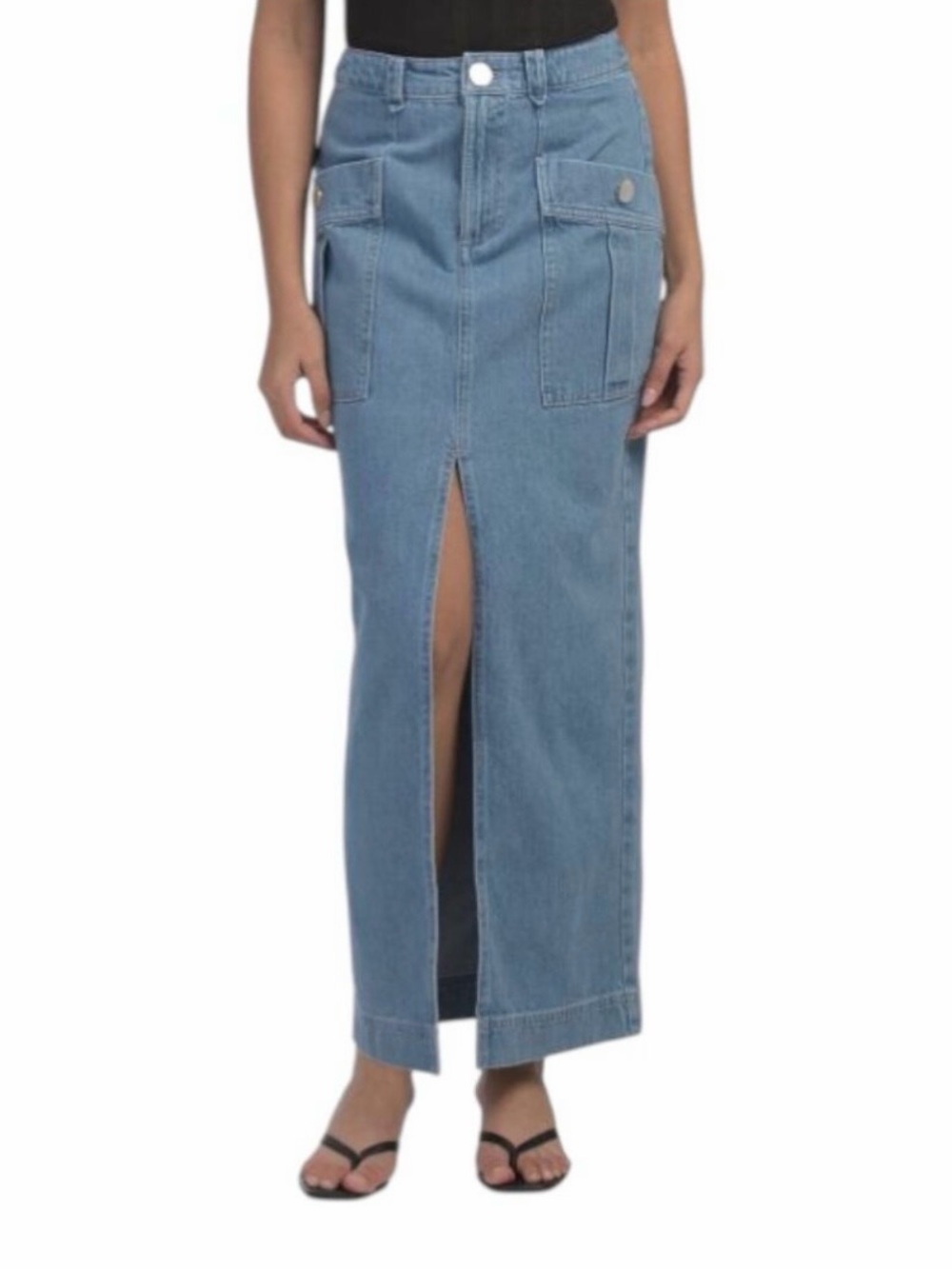 TOCCIN Fallon Midi Cargo Skirt With Front Slit
NWT!